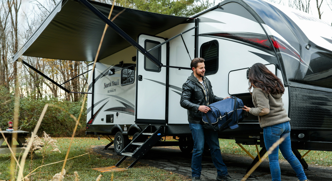 16oz Heavy-Duty Weatherproof Vinyl Camper Awning Replacement Universal Outdoor Canopy for RV, Motorhome, and Trailers, camper.