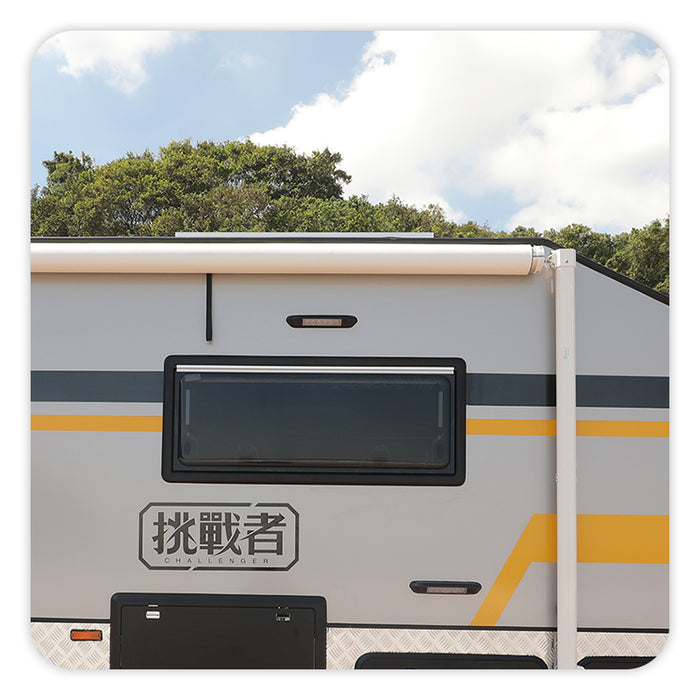The rv awning frame is constructed with strengthened aluminum alloy, ensuring its durability over an extended period of time.