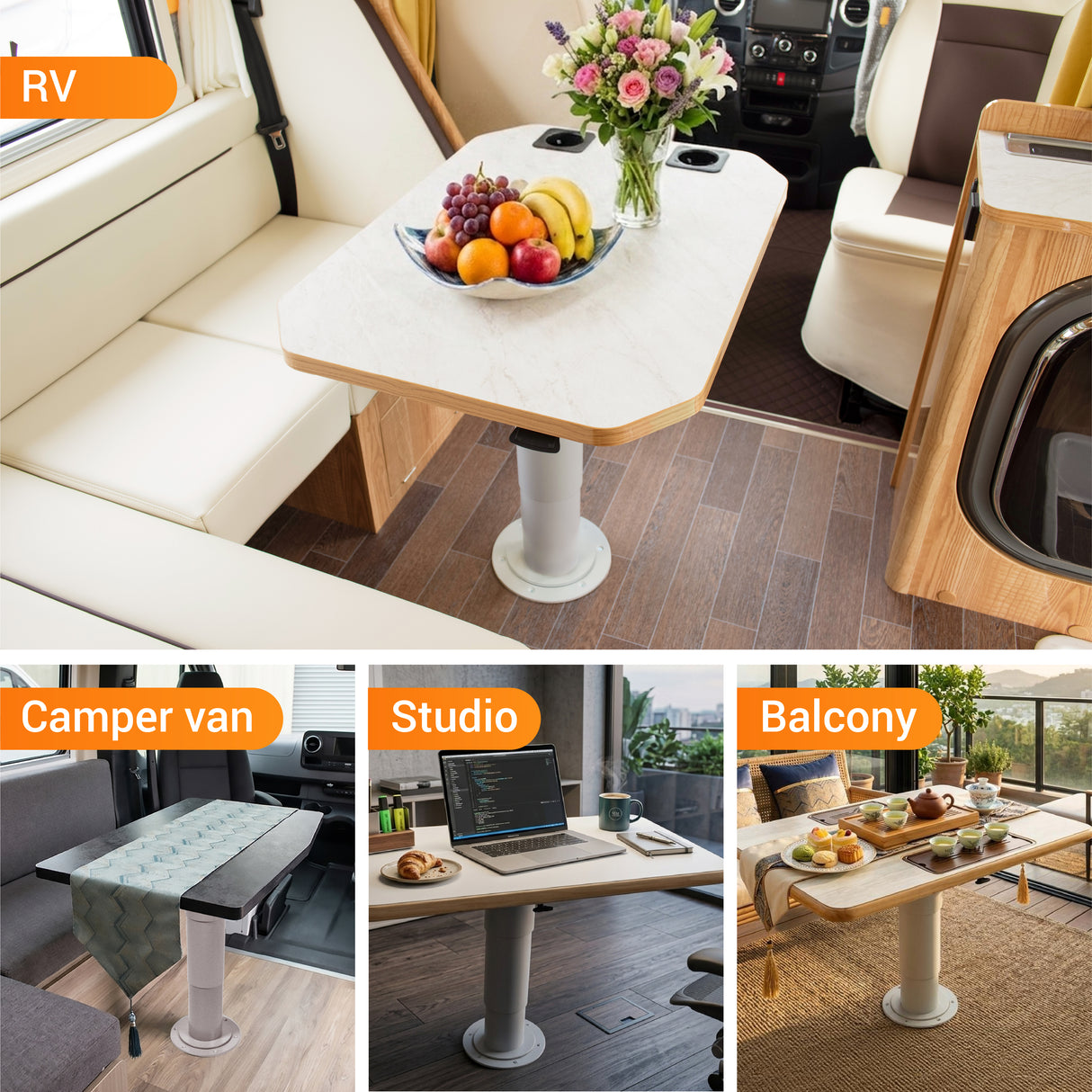 AWNLUX RV Lift Table Pedestal