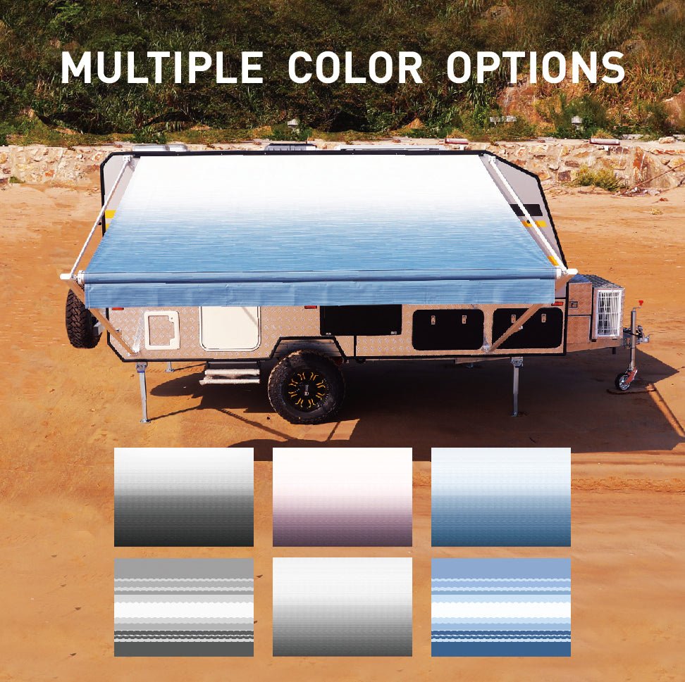 AWNLUX RV Awning Fabric in Ocean Blue-UV resistant awning replacement fabric made from military-grade vinyl