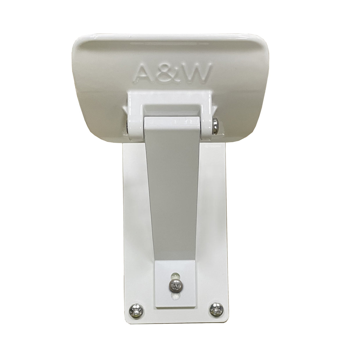 Front view of AWNLUX RV awning roller cradle support bracket, heavy-duty design for secure tube support