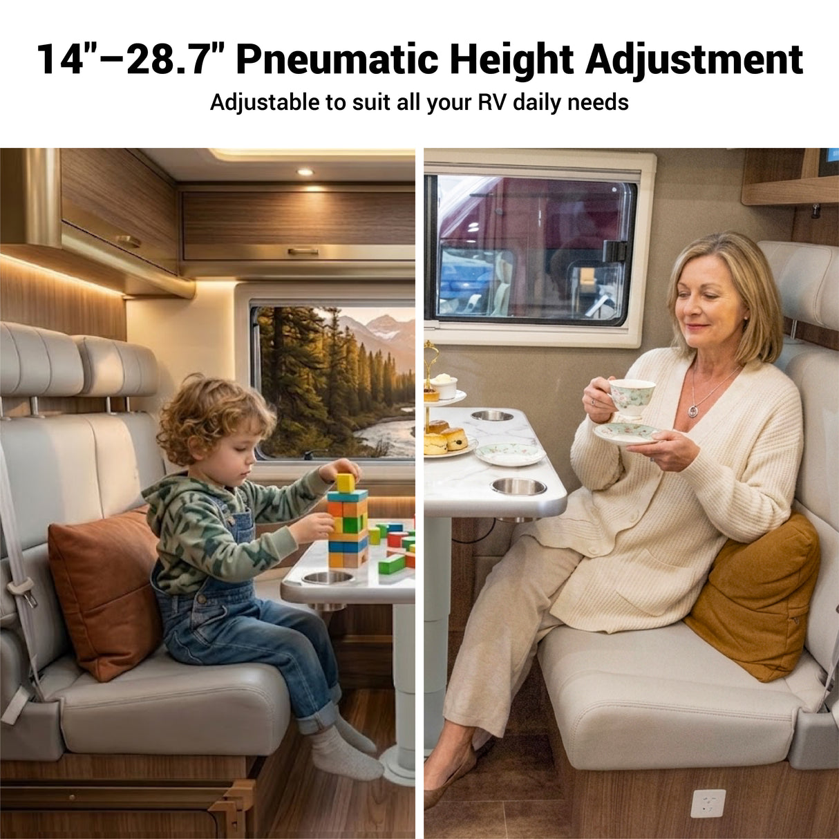 AWNLUX RV Lift Table Pedestal