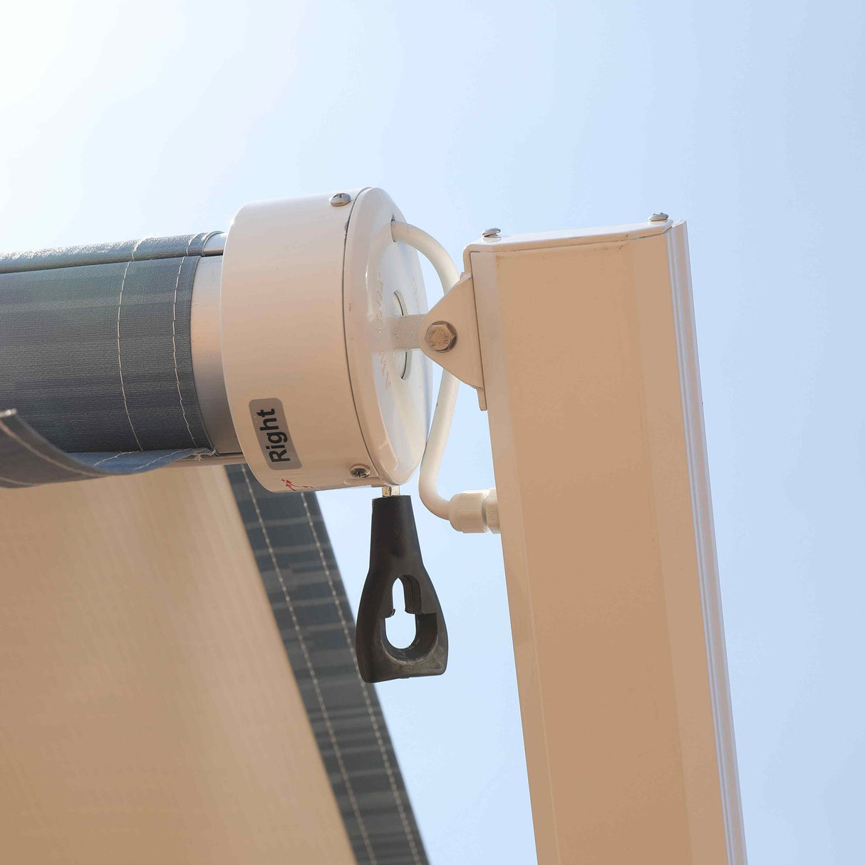 Used AWNLUX Electric RV Patio Awning - White Frame - AWNLUX  aluminum rv awning roller tube