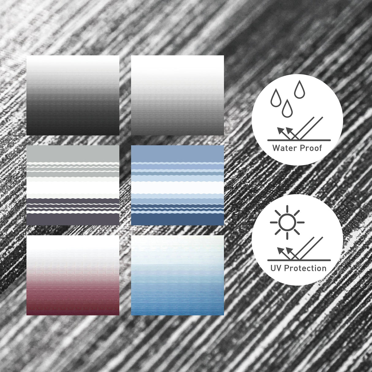 Used AWNLUX RV Patio Manual Awning - Black Frame - AWNLUX rv awning fabric awning fabric is made of super strong and durable 1000D PVC Tarpaulin material.