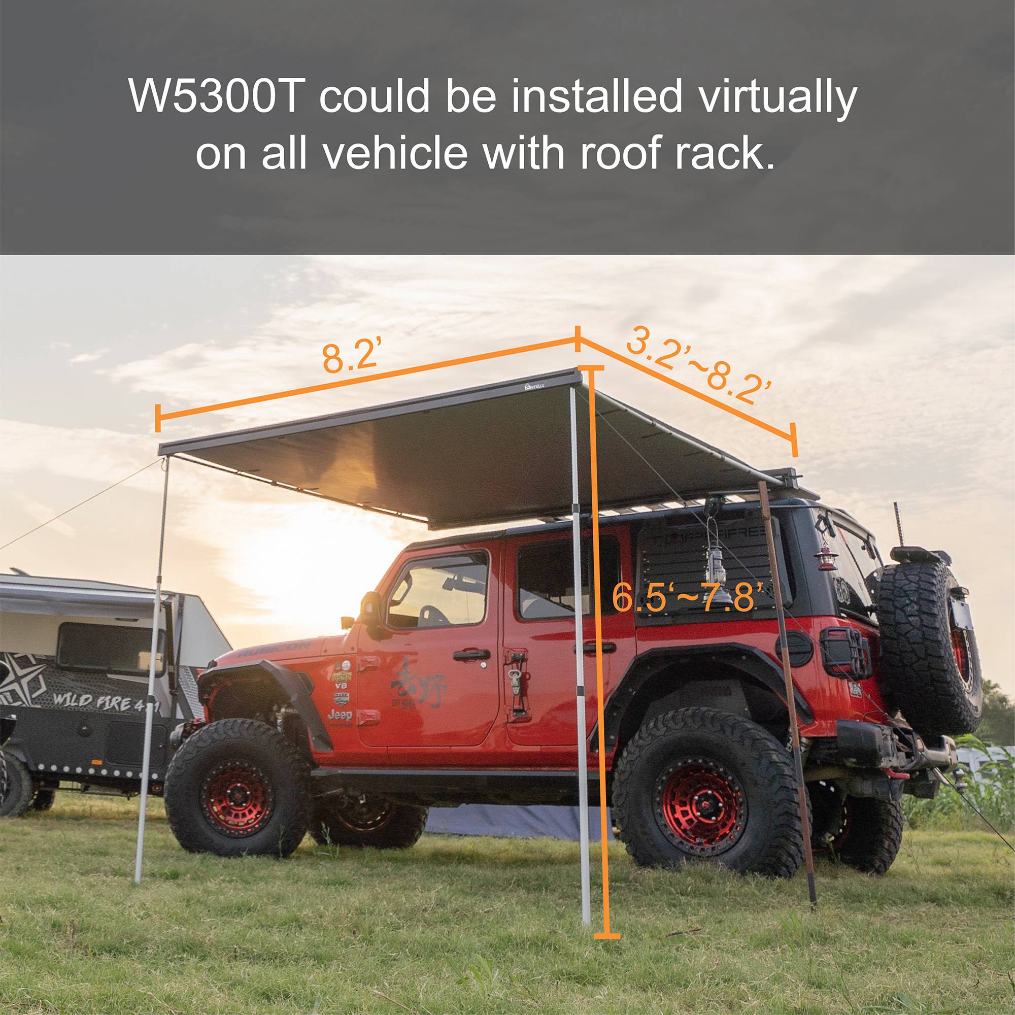 Roof shop awning 4x4