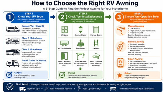 How to Choose the Right RV Awning for Your Motorhome - AWNLUX