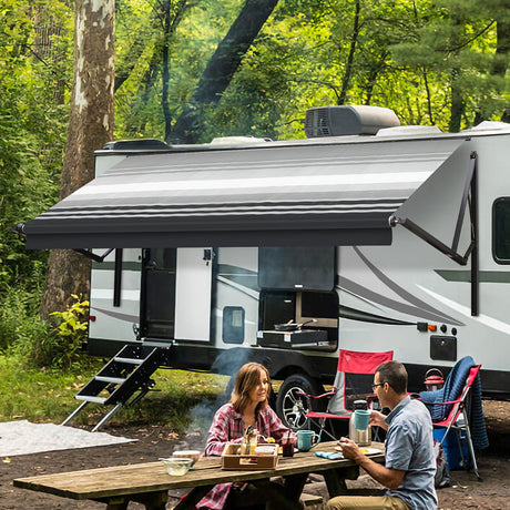 Go back to nature with Awnlux.  Awnlux offers a variety of manual and power RV awning assemblies, including complete RV awning kits with arms for total RV awning replacement.