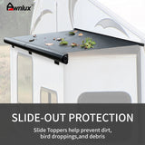 Awnlux Black Modular Metal Full Cover Slide Topper Awning - AWNLUX