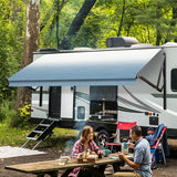 AWNLUX Electric RV Patio Awning - Black Frame - AWNLUX