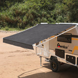 AWNLUX Electric RV Patio Awning - Solid White & Solid Black - AWNLUX