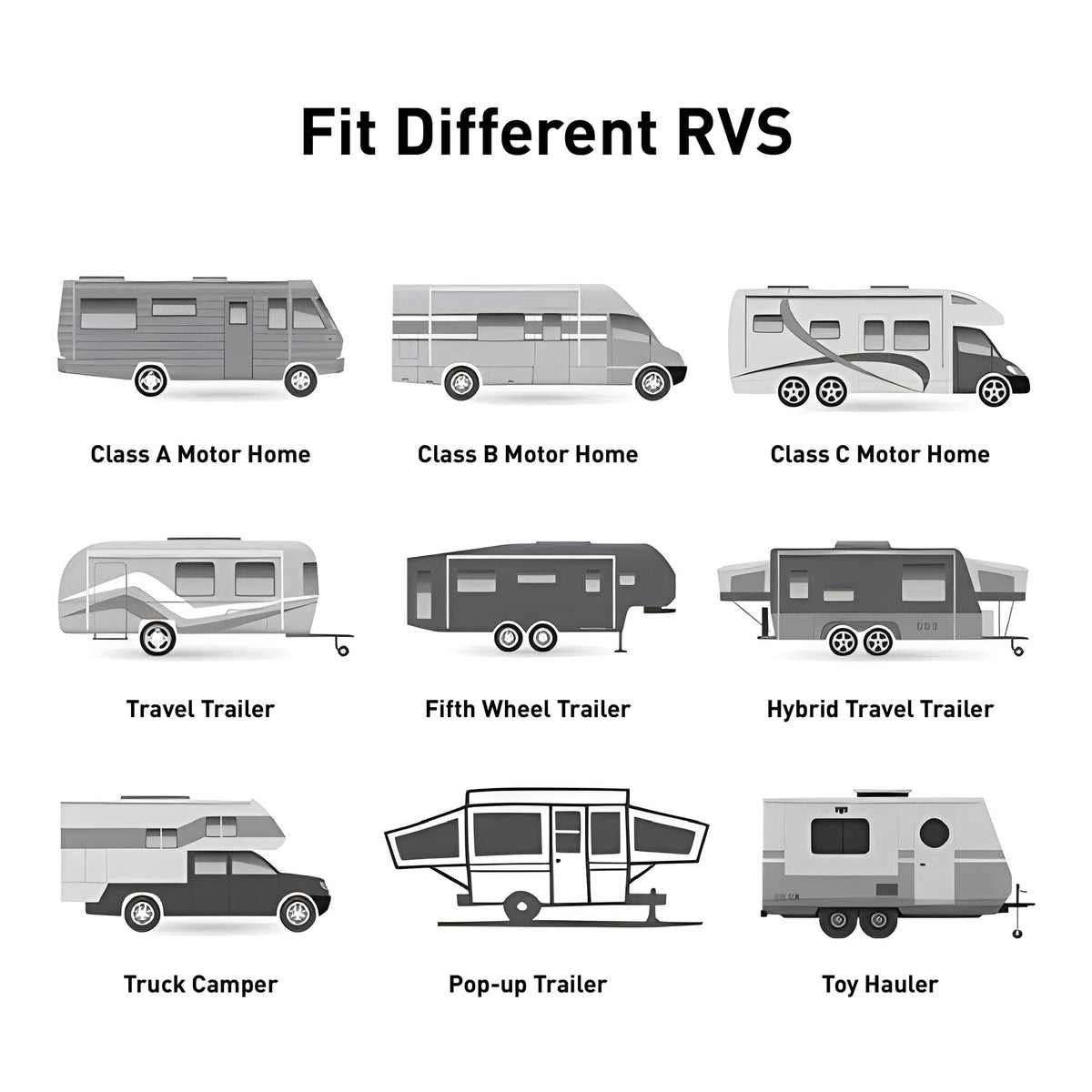 AWNLUX Electric RV Patio Awning - Motorized RV Awning-14 Size & 8 ...