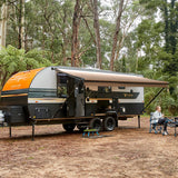 AWNLUX RV Patio Manual Awning - Black Frame - AWNLUX
