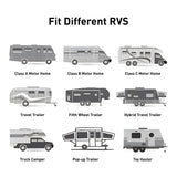 Motorized RV Awning Complete Kit Retractable Electric Camper Awning for RV,Trailers,5th Wheel,Toy Haulers,Motohome RV Trailer Awning for Camper or Home AWNLUX RV Patio Manual Awning - White Frame - AWNLUX