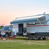 Manual RV Awning Complete Kit Retractable Camper Awning for RV or Trailers RV Roll Out Awning RV Trailer Awning for Camper or 5th Wheel,ToyHaulers,MotohomeAWNLUX RV Patio Manual Awning - White Frame - AWNLUX