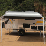 AWNLUX RV Patio Manual Awning - White Frame - AWNLUX