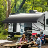 Used AWNLUX Electric RV Patio Awning - Black Frame - AWNLUX