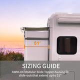 Used AWNLUX RV Slide Topper Awning - AWNLUX