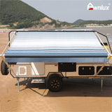 AWNLUX RV Awning Fabric - Blue Strip - AWNLUX