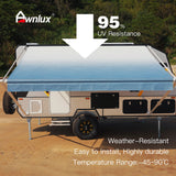 AWNLUX RV Awning Fabric - Ocean Blue - AWNLUX