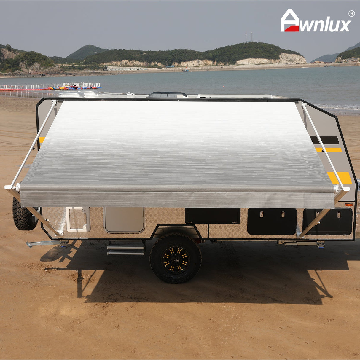 AWNLUX RV Awning Fabric - Gray Fade - AWNLUX